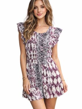 Stillwater Ruffle Sleeve Mini Dress